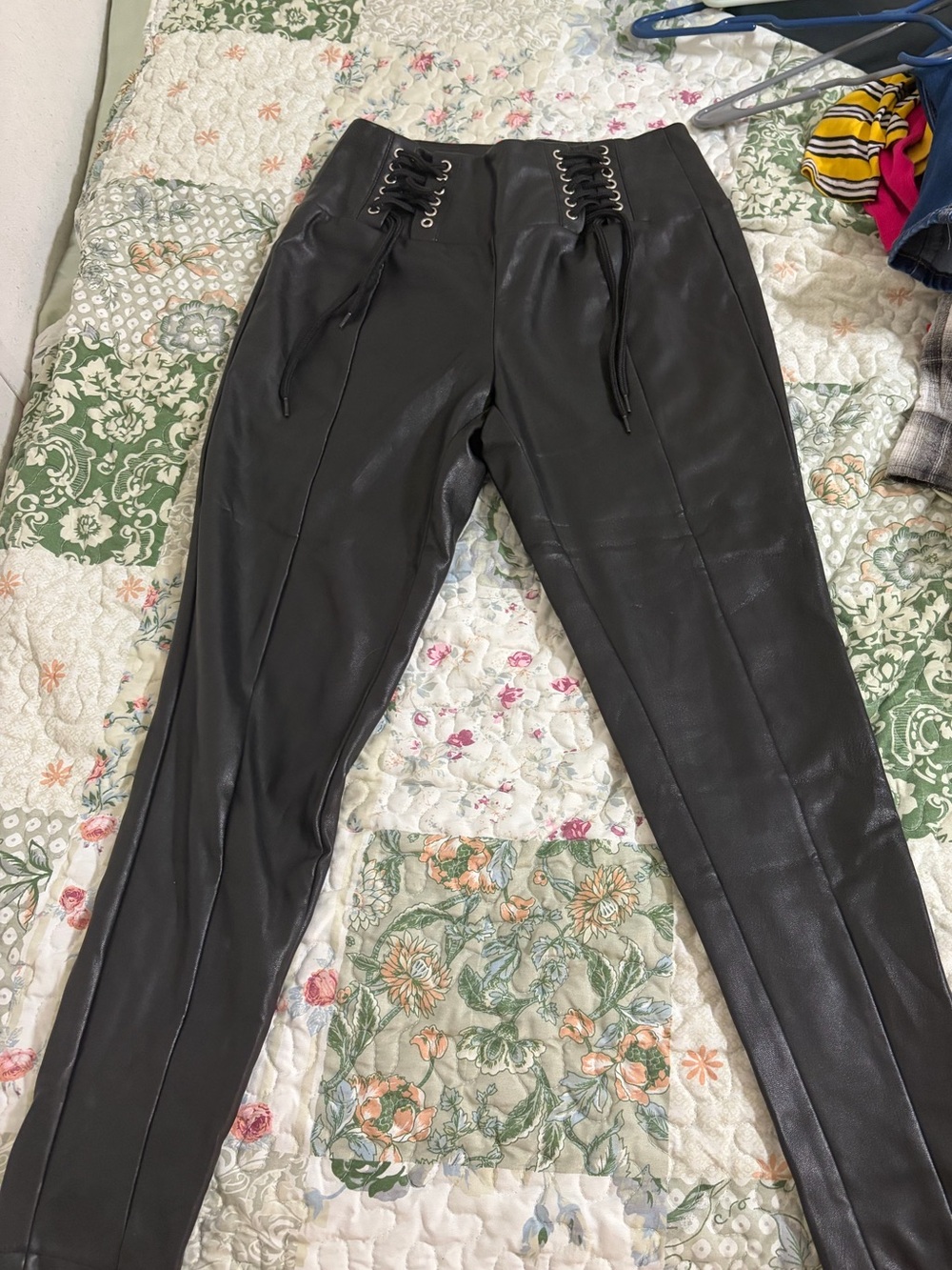 Cavalini Black Faux Leather Jacket with Logo Tag